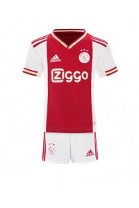 Ajax Babyklær Hjemme Fotballdrakt til barn 2022-23 Korte ermer (+ Korte bukser)